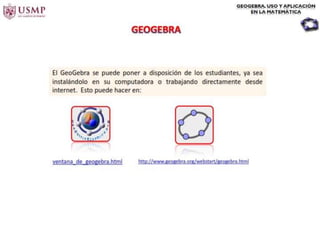 Introduccion del geo gebra en geometria