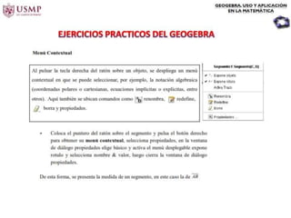 Introduccion del geo gebra en geometria