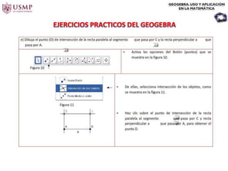 Introduccion del geo gebra en geometria