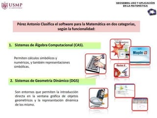 Introduccion del geo gebra en geometria