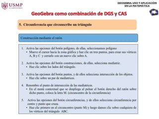 Introduccion del geo gebra en geometria