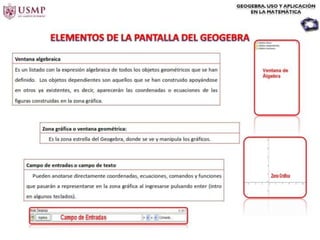 Introduccion del geo gebra en geometria