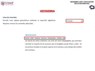 Introduccion del geo gebra en geometria