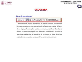 Introduccion del geo gebra en geometria