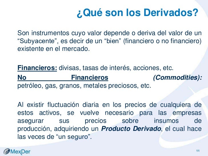 Introduccion derivados