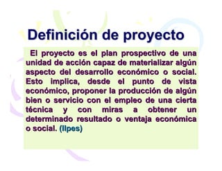 Introduccionformulaproyectos