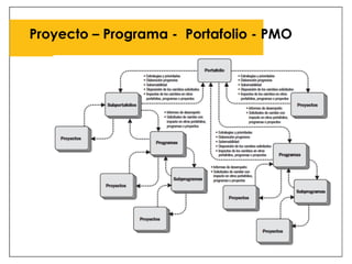 Proyecto – Programa - Portafolio - PMO
	
  
 
