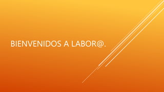 BIENVENIDOS A LABOR@.
 