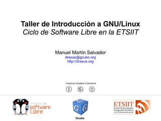 Taller de introducción al sistema operativo GNU/Linux
