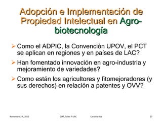 Módulo 4: Sistemas de Protección de las Variedades Veget