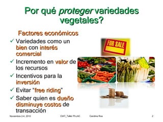 Módulo 4: Sistemas de Protección de las Variedades Veget