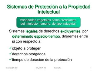 Módulo 4: Sistemas de Protección de las Variedades Veget
