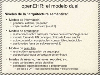 Introducción a openEHR en español | PPT
