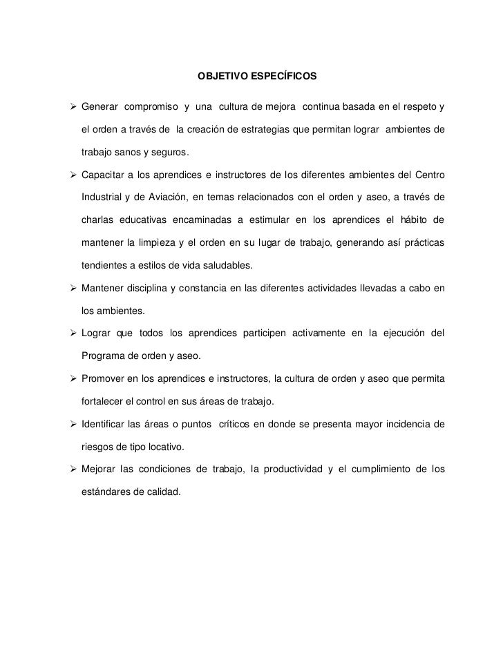 Introduccion programa orden y aseo