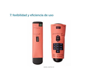 Principios básicos de usabilidad
7. fexibilidad y eﬁciencia de uso

www.usaria.co	
  

 