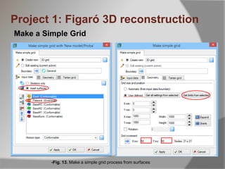 Make a Simple Grid
Project 1: Figaró 3D reconstruction
-Fig. 13. Make a simple grid process from surfaces
 