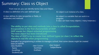 Introduce oop in python | PPTX