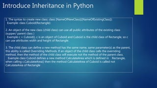 Introduce oop in python | PPTX