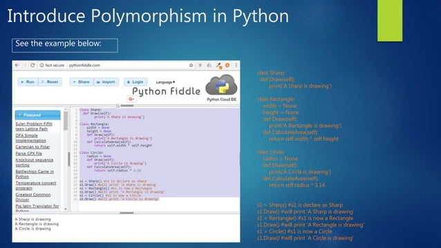 Introduce oop in python | PPTX