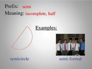 Introduce Prefix and Suffix (Affixes)