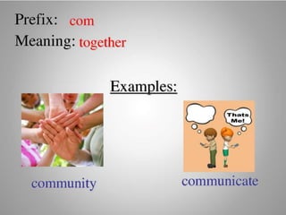 Introduce Prefix and Suffix (Affixes)