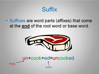 Introduce Prefix and Suffix (Affixes)