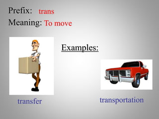 Introduce prefixes suffixes roots affixes power point | PPTX