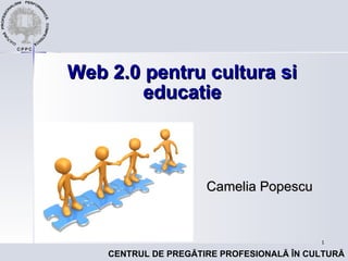 Web 2.0 pentru cultur a si educatie Camelia Popescu 