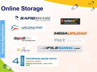 Online Storage
InternetApplication
 
