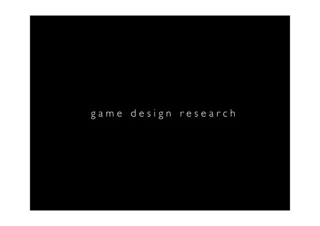 Introducing Applied Ludology: Hands-on Methods for Game Design Research ...