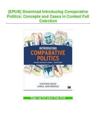 [EPUB] Download Introducing Comparative
Politics: Concepts and Cases in Context Full
Colection
Sign up for your free trial
 