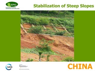 CHINA
Stabilization of Steep Slopes
 