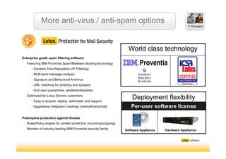 More anti-virus / anti-spam options
                                                                                      ...
