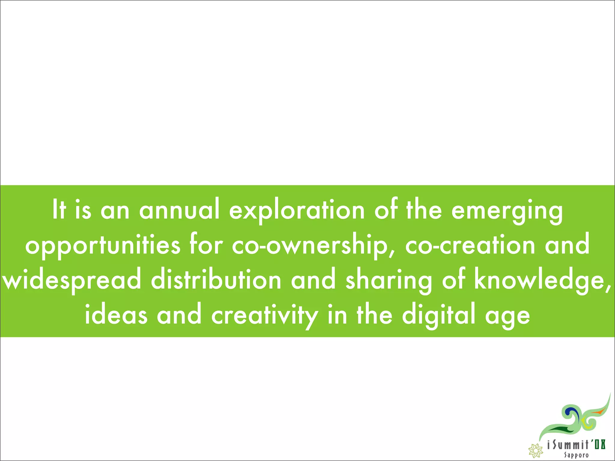 Introducing iCommons Summit 08: Version 2.0