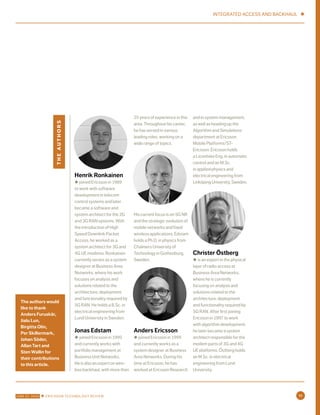 Ericsson Technology Review: Integrated access and backhaul – a new type ...