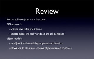 Javascript foundations: Introducing OO