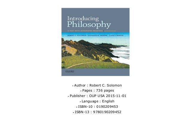 PDF Introducing Philosophy: A Text with Integrated Readings | Download file