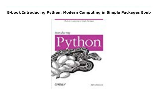 Introducing Python Lubanovic Epub