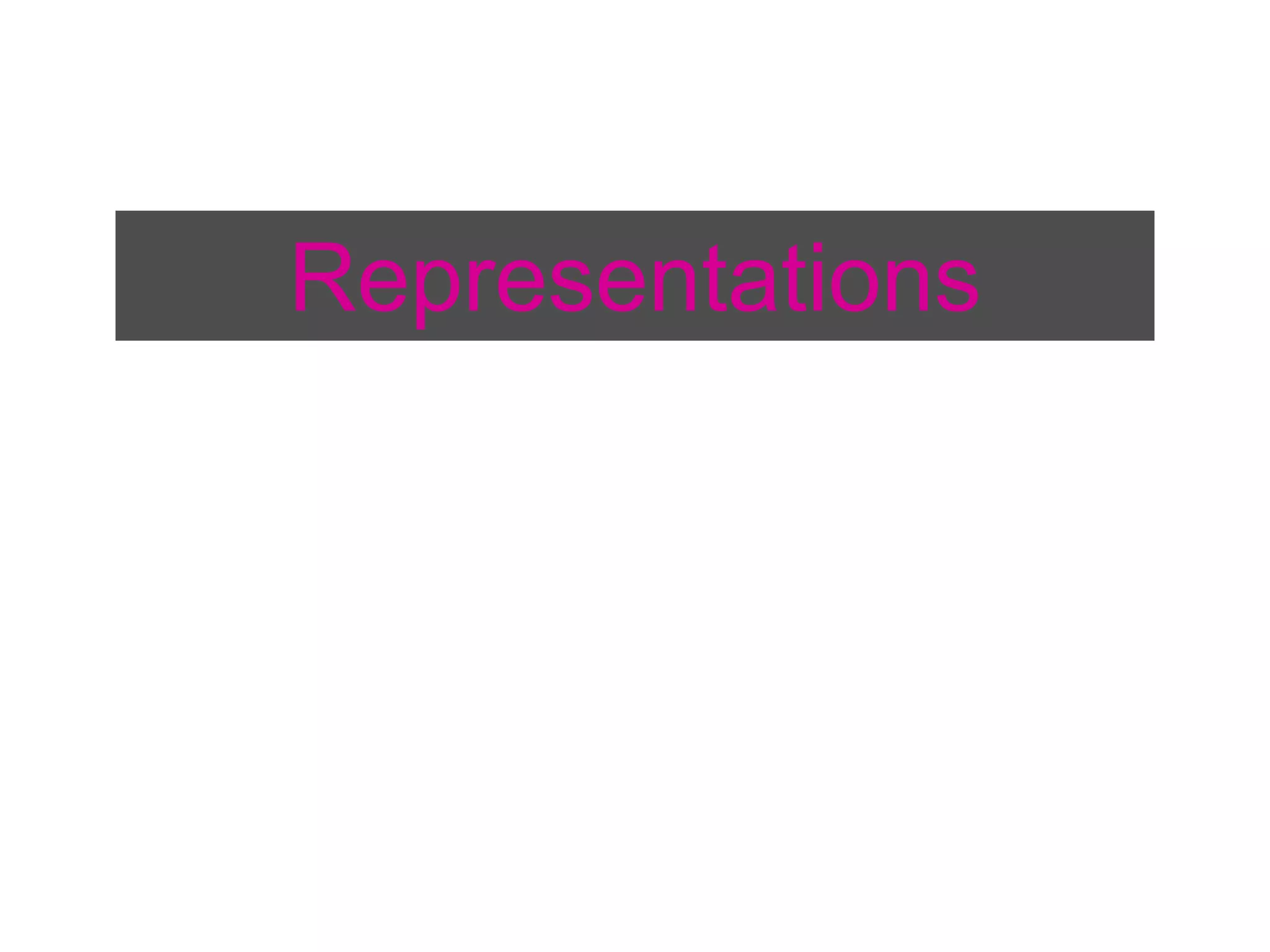 Representations
