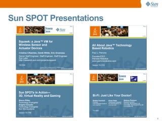 Introducing the Sun SPOTs