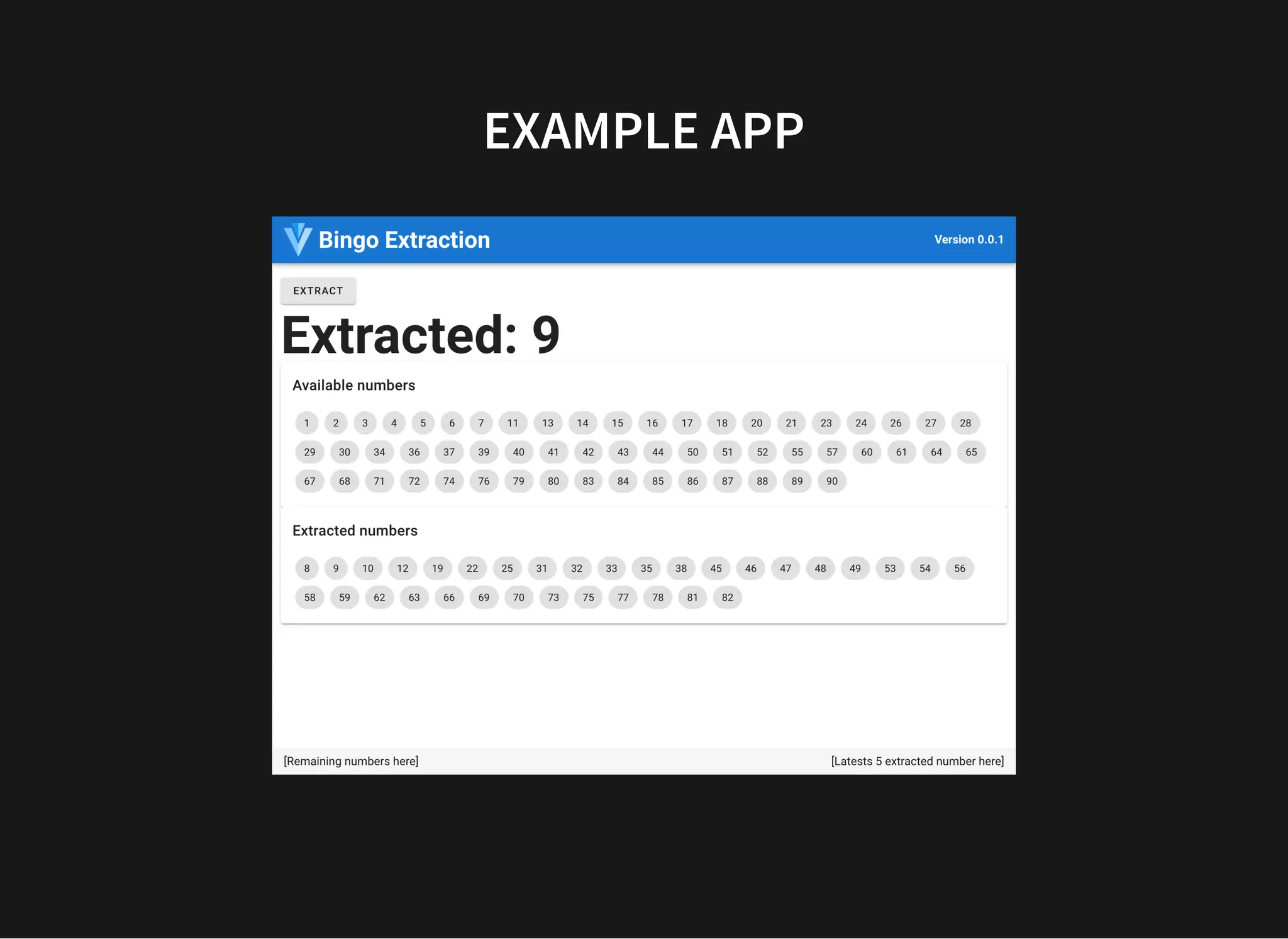 EXAMPLE APP 