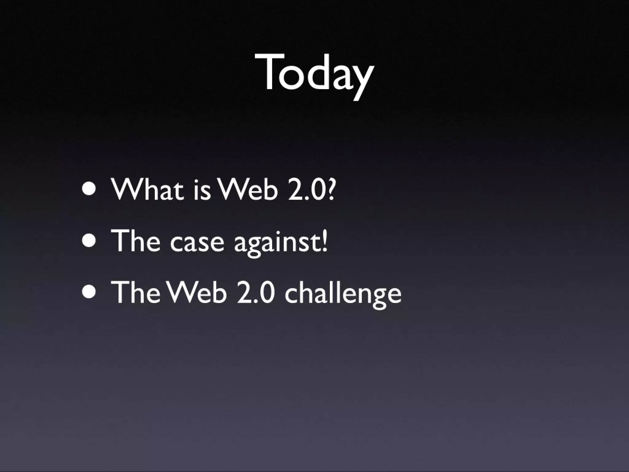 Introducing Web 2.0 concepts