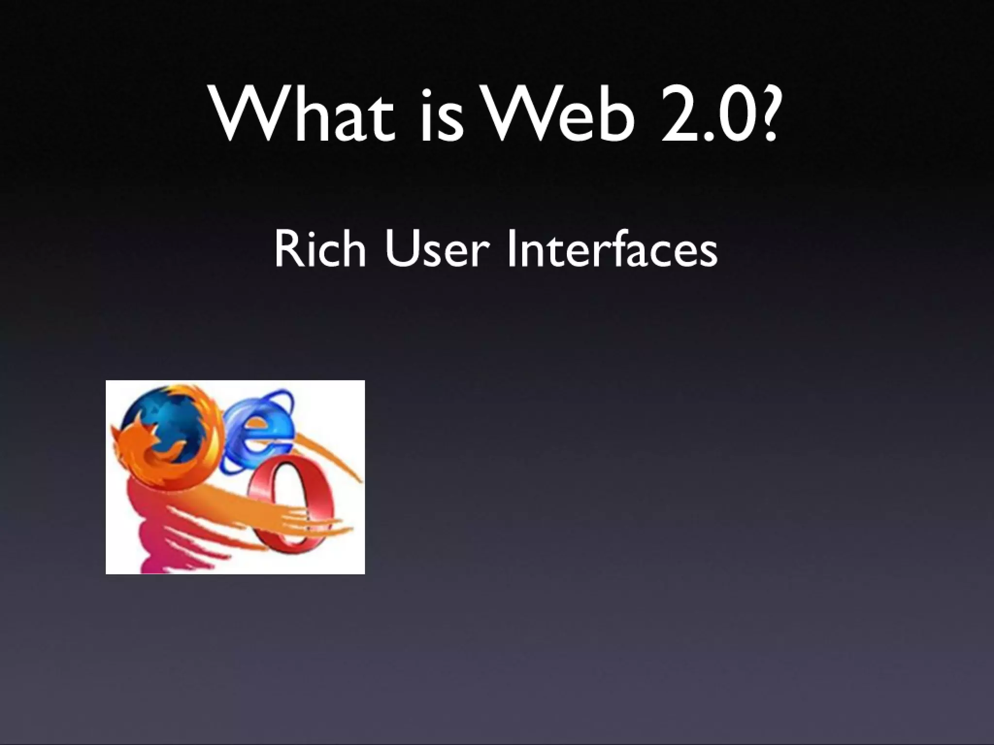 Introducing Web 2.0 concepts