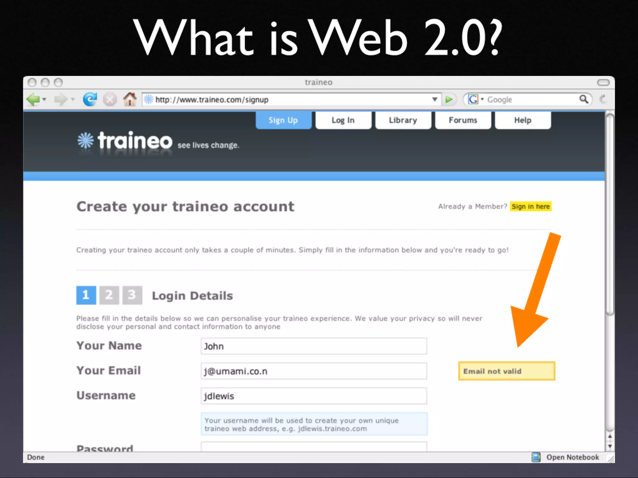 Introducing Web 2.0 concepts