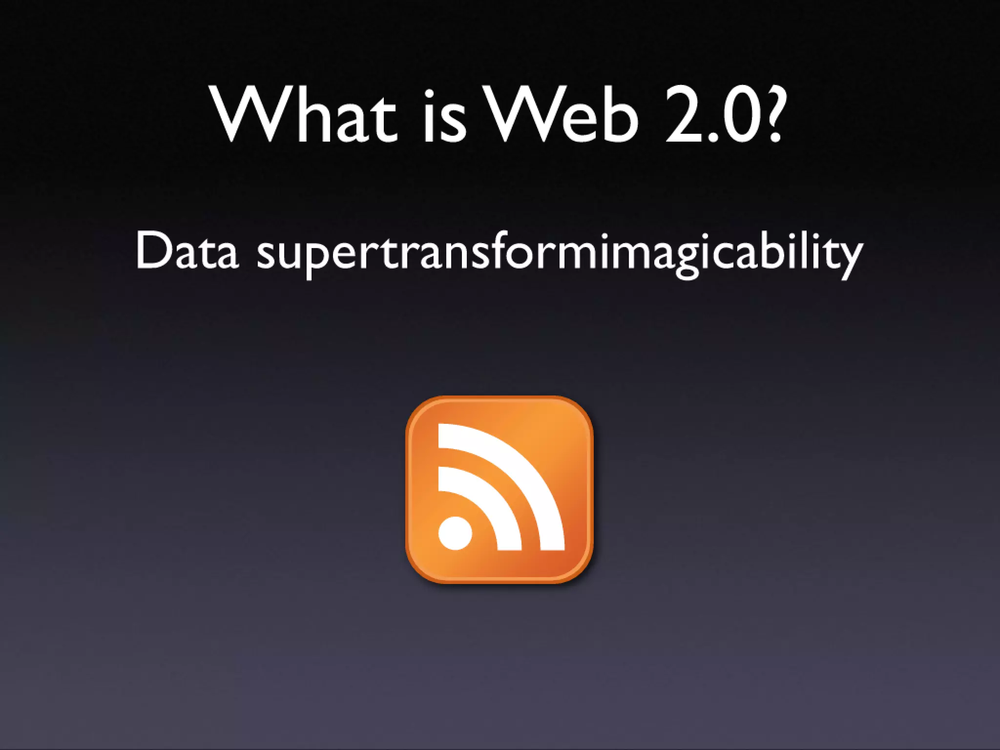 Introducing Web 2.0 concepts