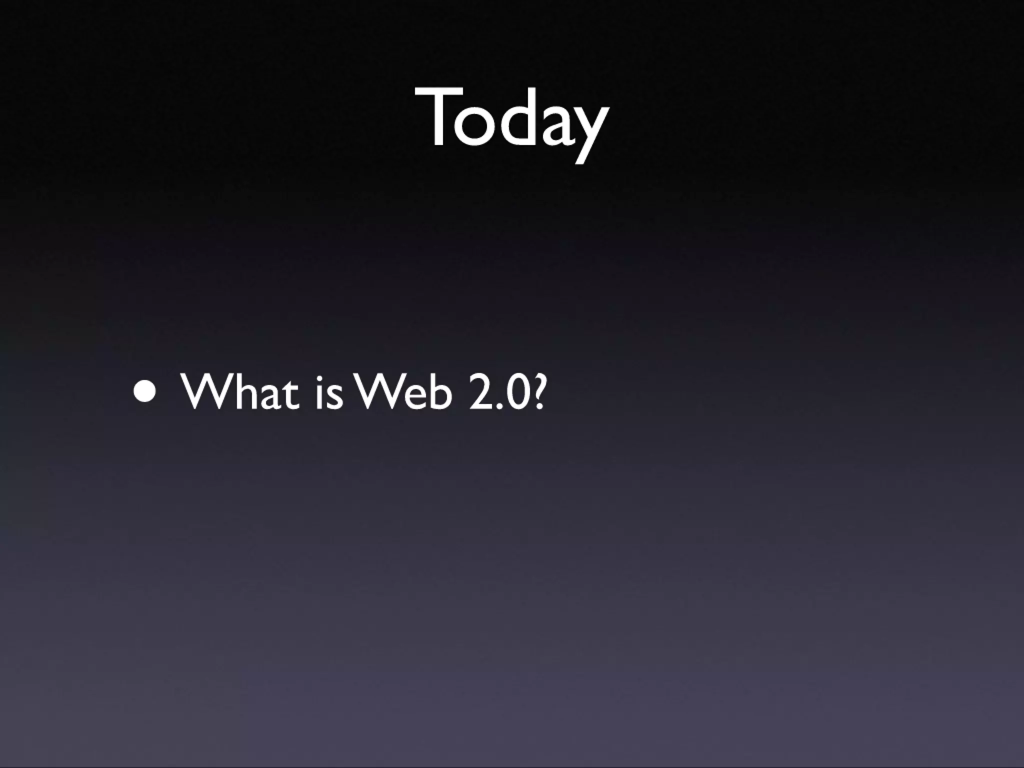 Introducing Web 2.0 concepts