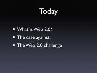 Introducing Web 2.0 concepts