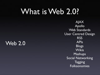 Introducing Web 2.0 concepts