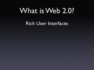 Introducing Web 2.0 concepts