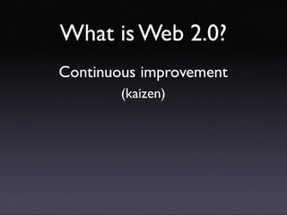 Introducing Web 2.0 concepts